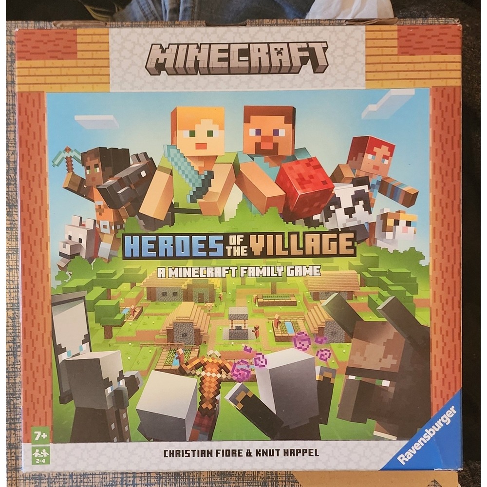 Minecraft Heroes of the Village Family Board Game Ravensburger Ages 7+ New
